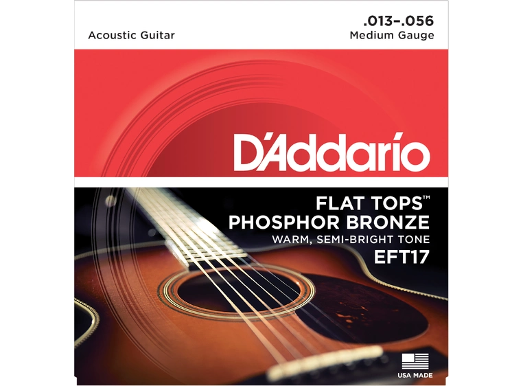 D'Addario EFT17 Phos.Bronze. Flat Top (013-056) 